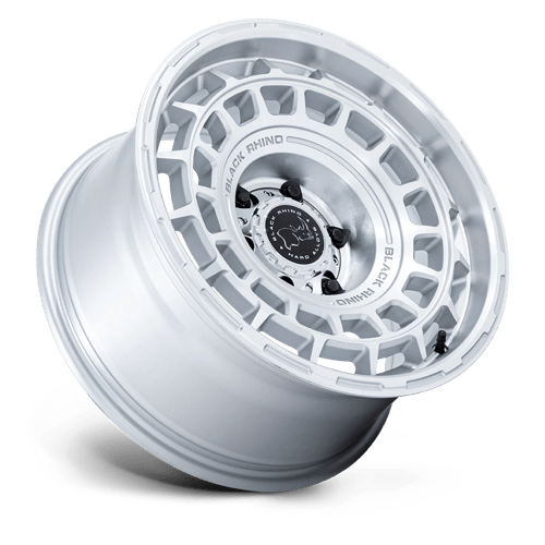 Black Rhino Hard Alloys | BR024 AWOL | 17.0x8.50 | 5X114.3 | 25 | SILVER W/ MACHINED FACE