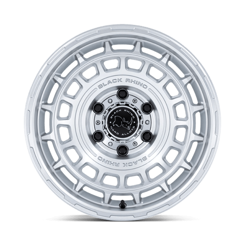 Black Rhino Hard Alloys | BR024 AWOL | 17.0x8.50 | 5X127 | 25 | SILVER W/ MACHINED FACE