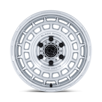 Black Rhino Hard Alloys | BR024 AWOL | 17.0x8.50 | 5X127 | 25 | SILVER W/ MACHINED FACE