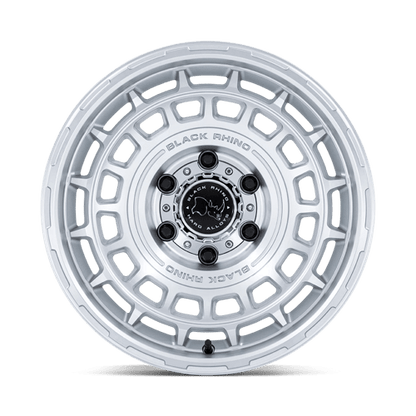 Black Rhino Hard Alloys | BR024 AWOL | 20.0x8.50 | 6X135 | 25 | SILVER W/ MACHINED FACE