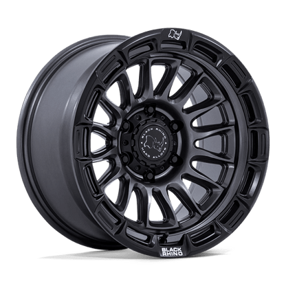 Black Rhino Hard Alloys | BR025 RIVAL | 17.0x9.00 | 5X127 | -12 | MATTE GUNMETAL W/ MATTE BLK-LP