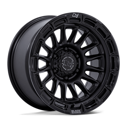 Black Rhino Hard Alloys | BR025 RIVAL | 17.0x9.00 | 5X127 | 1 | MATTE BLACK W/ GLOSS BLK-LP