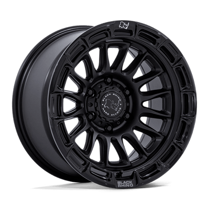 Black Rhino Hard Alloys | BR025 RIVAL | 17.0x9.00 | 6X135 | 1 | MATTE BLACK W/ GLOSS BLK-LP