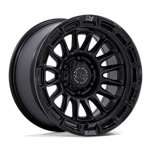 Black Rhino Hard Alloys | BR025 RIVAL | 17.0x8.50 | 5X127 | 10 | MATTE BLACK W/ GLOSS BLK-LP