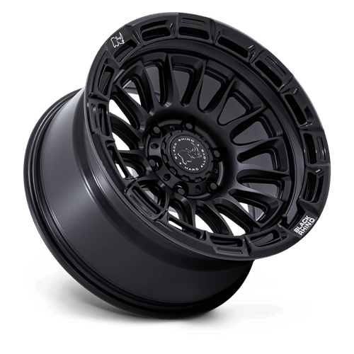 Black Rhino Hard Alloys | BR025 RIVAL | 17.0x9.00 | 6X139.7 | -12 | MATTE BLACK W/ GLOSS BLK-LP