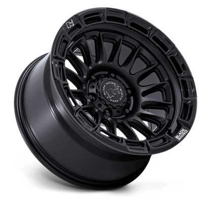 Black Rhino Hard Alloys | BR025 RIVAL | 17.0x8.50 | 6X139.7 | 10 | MATTE BLACK W/ GLOSS BLK-LP