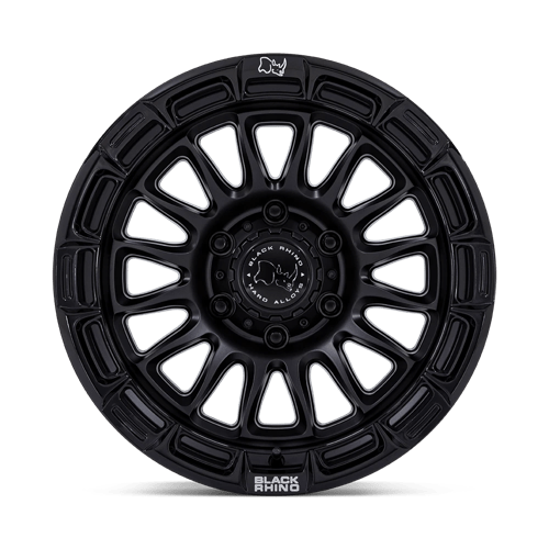 Black Rhino Hard Alloys | BR025 RIVAL | 17.0x8.50 | 6X135 | 25 | MATTE BLACK W/ GLOSS BLK-LP