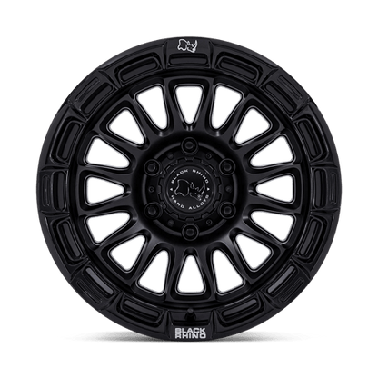 Black Rhino Hard Alloys | BR025 RIVAL | 17.0x8.50 | 6X135 | 25 | MATTE BLACK W/ GLOSS BLK-LP