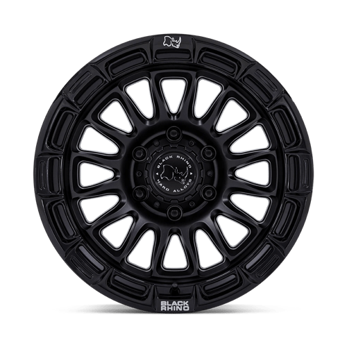 Black Rhino Hard Alloys | BR025 RIVAL | 17.0x8.50 | 5X127 | 10 | MATTE BLACK W/ GLOSS BLK-LP