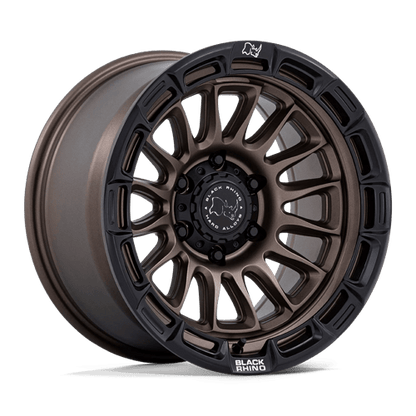 Black Rhino Hard Alloys | BR025 RIVAL | 17.0x8.50 | 5X127 | 10 | BURNT BRONZE W/ MATTE BLK-LP