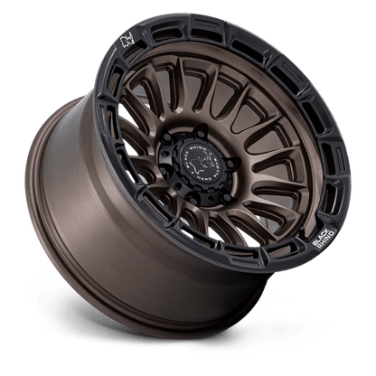 Black Rhino Hard Alloys | BR025 RIVAL | 17.0x8.50 | 5X127 | 10 | BURNT BRONZE W/ MATTE BLK-LP