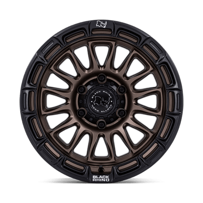 Black Rhino Hard Alloys | BR025 RIVAL | 17.0x8.50 | 6X135 | 10 | BURNT BRONZE W/ MATTE BLK-LP