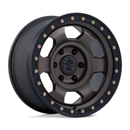 Black Rhino Hard Alloys | BR029 TROOPER | 17.0x8.50 | 5X114.3 | 25 | BURNT BRONZE W/ MATTE BLK-LP