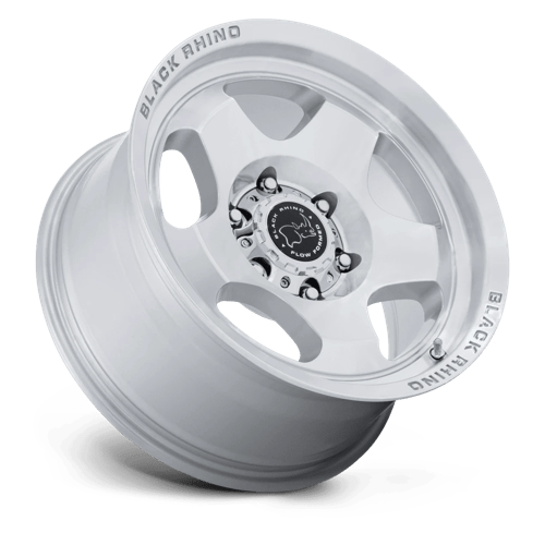 Black Rhino Hard Alloys | BR031 SOL | 17.0x8.00 | 6X135 | 30 | GLOSS SILVER W/ MACHINED FACE