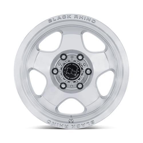 Black Rhino Hard Alloys | BR031 SOL | 17.0x8.00 | 5X130 | 20 | GLOSS SILVER W/ MACHINED FACE