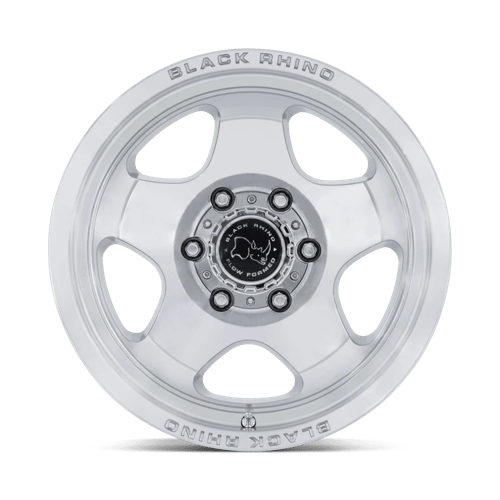 Black Rhino Hard Alloys | BR031 SOL | 17.0x8.00 | 5X114.3 | 20 | GLOSS SILVER W/ MACHINED FACE
