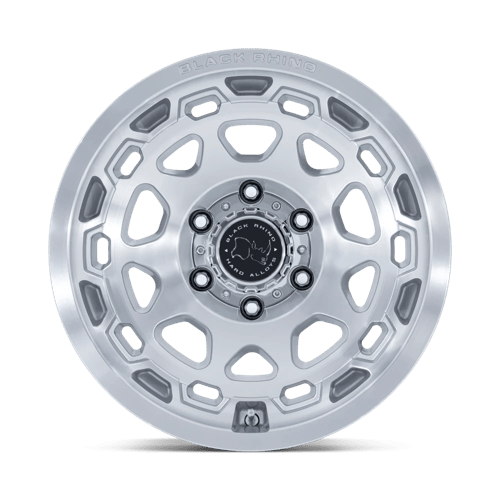 Black Rhino Hard Alloys | BR026 CONGO | 17.0x8.50 | 6X135 | 35 | GLOSS SILVER W/ MACHINED FACE