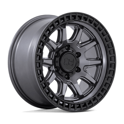 Black Rhino Hard Alloys | CALICO | 20.0x9.00 | 6X135 | 0 | MATTE GUNMETAL W/ M-BLACK LIP