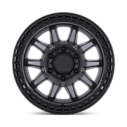 Black Rhino Hard Alloys | CALICO | 17.0x8.50 | 5X127 | -10 | MATTE GUNMETAL W/ M-BLACK LIP