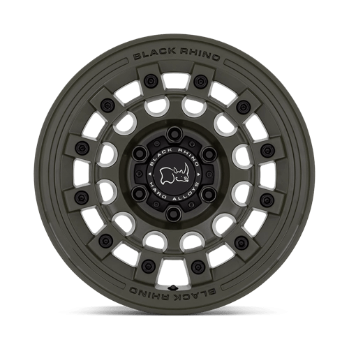 Black Rhino Hard Alloys | FUJI | 17.0x8.00 | 5X114.3 | 38 | OLIVE DRAB GREEN
