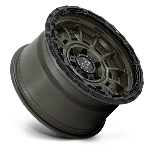 Black Rhino Hard Alloys | LEGION | 17.0x9.00 | 5X127 | 0 | OLIVE DRAB GREEN W/ BLACK LIP
