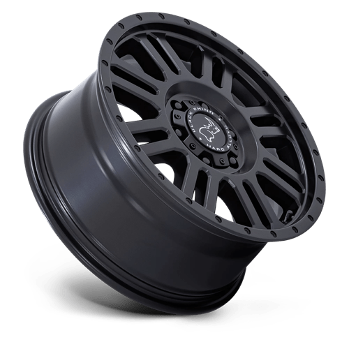 Black Rhino Hard Alloys | YELLOWSTONE | 16.0x8.00 | 6X130 | 38 | MATTE BLACK