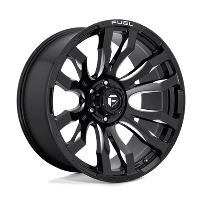 Fuel 1PC | D673 BLITZ | 17.0x9.00 | 6X139.7 | 1 | GLOSS BLACK MILLED