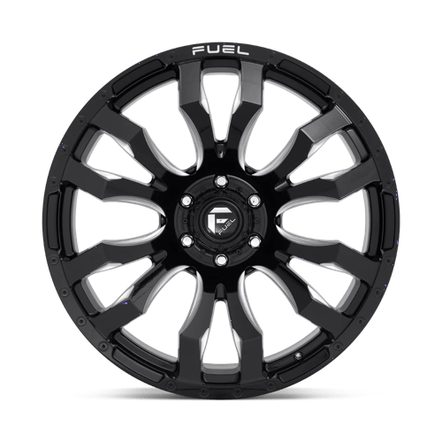 Fuel 1PC | D673 BLITZ | 17.0x9.00 | 8X165.1 | 1 | GLOSS BLACK MILLED