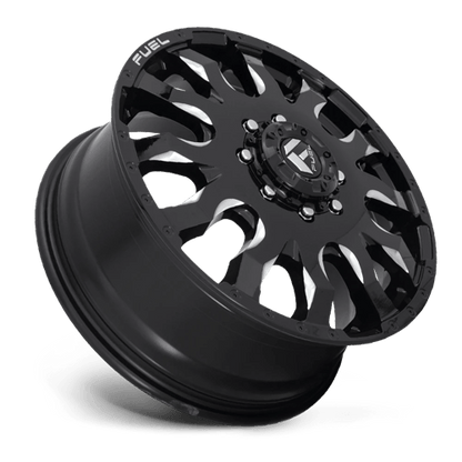 Fuel 1PC | D673 BLITZ | 20.0x8.25 | 8X165.1 | 105 | GLOSS BLACK MILLED