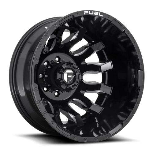 Fuel 1PC | D673 BLITZ | 20.0x8.25 | 8X200 | -202 | GLOSS BLACK MILLED