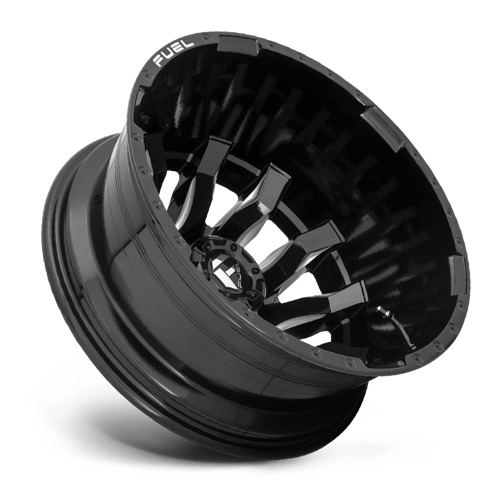 Fuel 1PC | D673 BLITZ | 20.0x8.25 | 8X200 | -202 | GLOSS BLACK MILLED