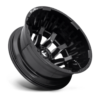 Fuel 1PC | D673 BLITZ | 20.0x8.25 | 8X200 | -202 | GLOSS BLACK MILLED