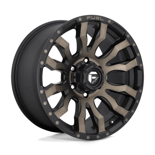 Fuel 1PC | D674 BLITZ | 20.0x9.00 | 6X139.7 | 0 | MATTE BLACK DOUBLE DARK TINT