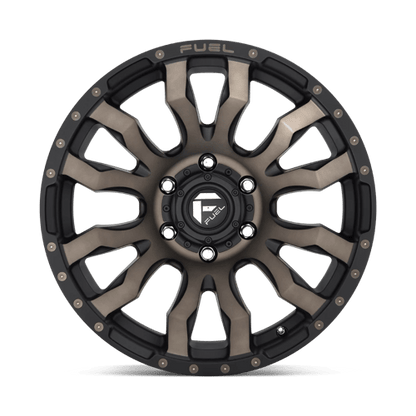 Fuel 1PC | D674 BLITZ | 20.0x10.00 | 6X139.7 | -18 | MATTE BLACK DOUBLE DARK TINT