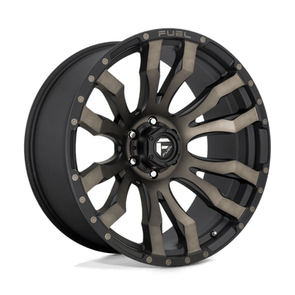 Fuel 1PC | D674 BLITZ | 22.0x10.00 | 6X139.7 | -18 | MATTE BLACK DOUBLE DARK TINT