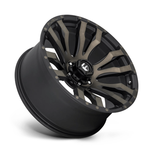 Fuel 1PC | D674 BLITZ | 22.0x10.00 | 6X139.7 | -18 | MATTE BLACK DOUBLE DARK TINT