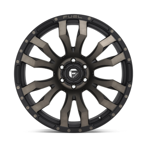 Fuel 1PC | D674 BLITZ | 22.0x10.00 | 6X139.7 | -18 | MATTE BLACK DOUBLE DARK TINT