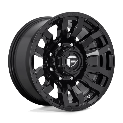 Fuel 1PC | D675 BLITZ | 22.0x10.00 | 8X165.1 | -18 | GLOSS BLACK