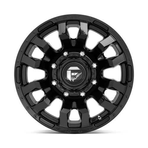 Fuel 1PC | D675 BLITZ | 22.0x10.00 | 8X180 | -18 | GLOSS BLACK