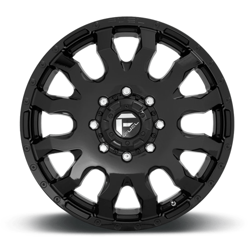Fuel 1PC | D675 BLITZ | 20.0x8.25 | 8X165.1 | 105 | GLOSS BLACK