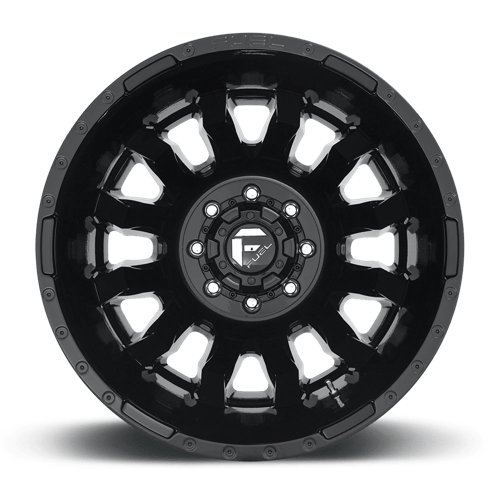 Fuel 1PC | D675 BLITZ | 20.0x8.25 | 8X200 | -202 | GLOSS BLACK