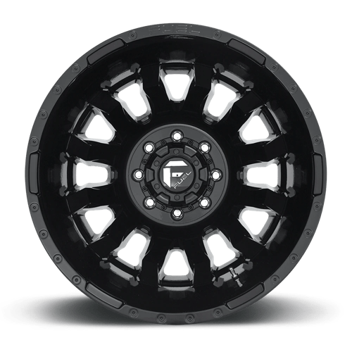 Fuel 1PC | D675 BLITZ | 20.0x8.25 | 8X165.1 | -240 | GLOSS BLACK