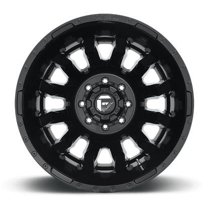 Fuel 1PC | D675 BLITZ | 20.0x8.25 | 8X165.1 | -240 | GLOSS BLACK