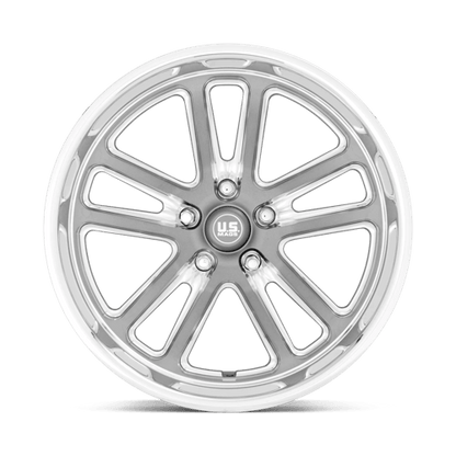 US Mag 1PC | U130 BULLET | 20.0x8.00 | 5X127 | 1 | TEXTURED GUNMETAL W/ MILL EDGE