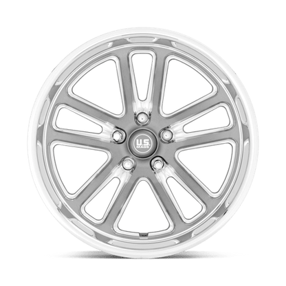 US Mag 1PC | U130 BULLET | 22.0x11.00 | 5X127 | 18 | TEXTURED GUNMETAL W/ MILL EDGE