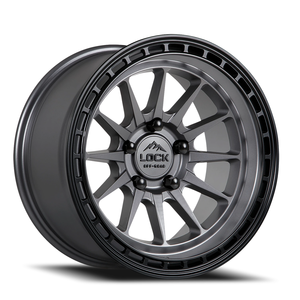 BAJA | 17X8 | 5X114.3 | +40 | MATTE GREY W MATTE BLACK RING | BAJA-7854MG