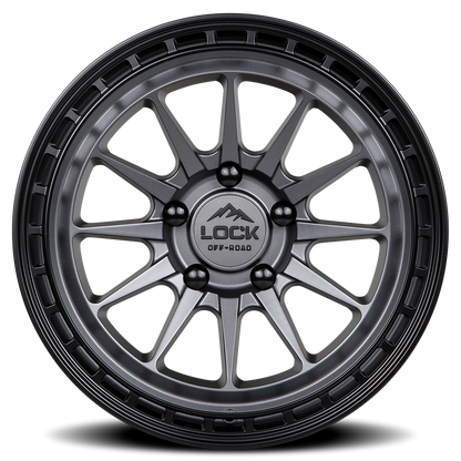BAJA | 17X8 | 5X114.3 | +40 | MATTE GREY W MATTE BLACK RING | BAJA-7854MG - Image 3