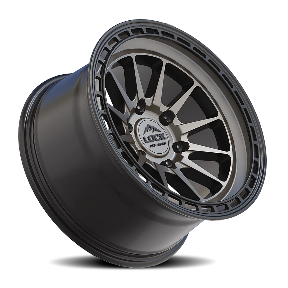 BAJA | 17X8 | 6X130 | +38 | MATTE GREY W MATTE BLACK RING | BAJA-7860MG - Image 2