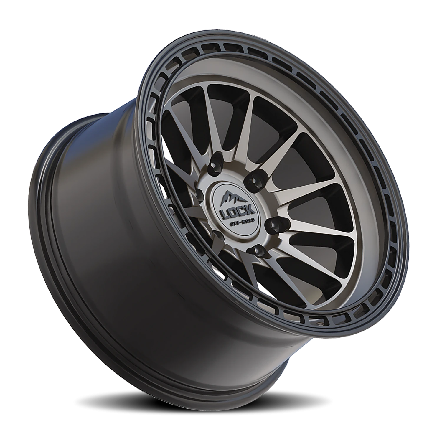 BAJA | 17X8 | 6X130 | +38 | MATTE GREY W MATTE BLACK RING | BAJA-7860MG - Image 2