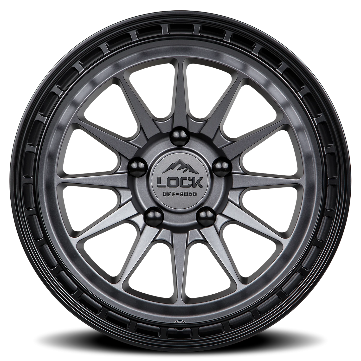 BAJA | 17X8 | 6X130 | +38 | MATTE GREY W MATTE BLACK RING | BAJA-7860MG - Image 3